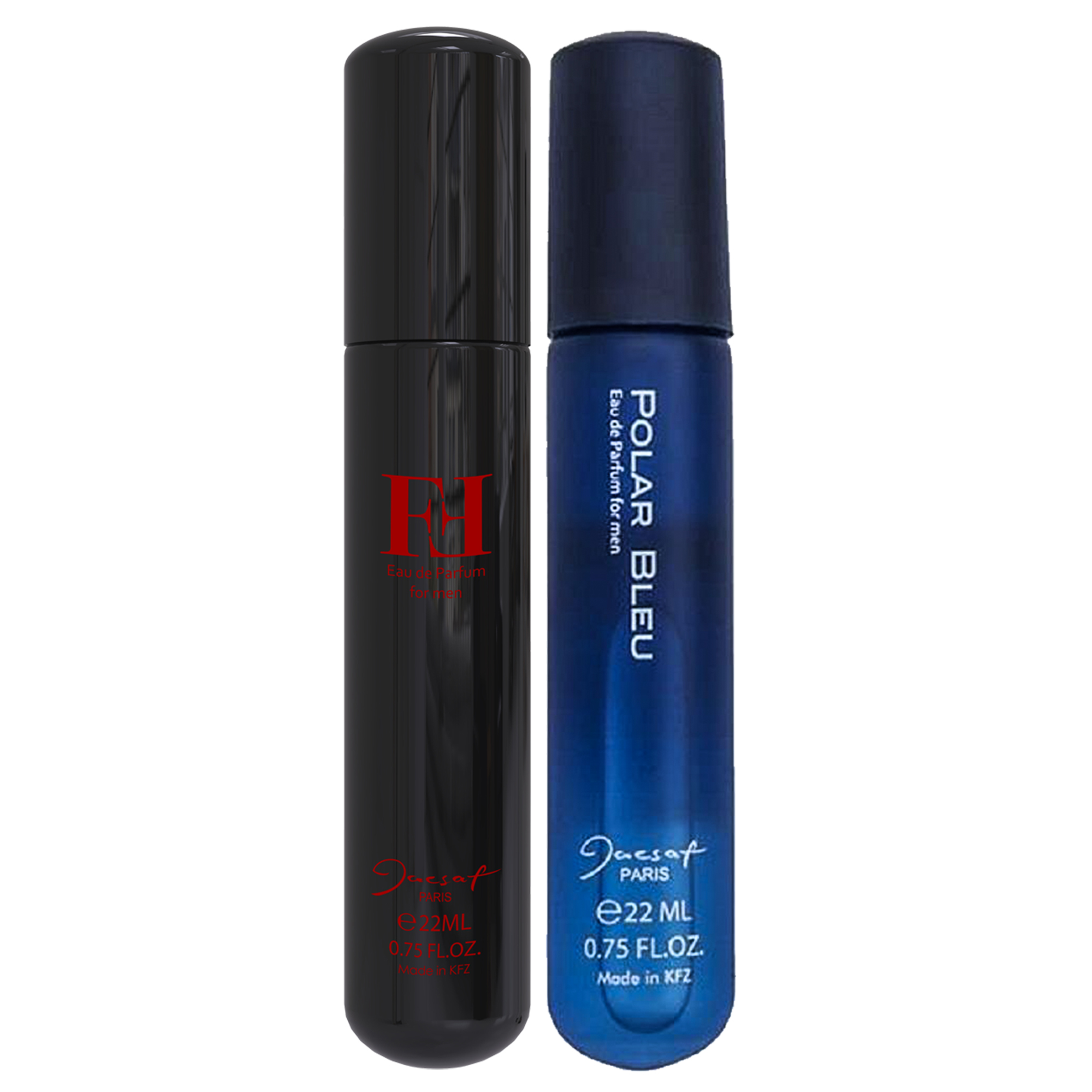 عطر جیبی مردانه ژک ساف مدل ff حجم 22 میلی لیتر به همراه عطر جیبی مردانه مدل polar bleu حجم 22 میلی لیتر